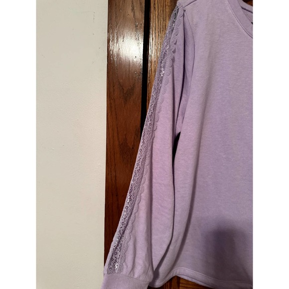 Lavender Lace Sweatshirt - Picture 8 of 8